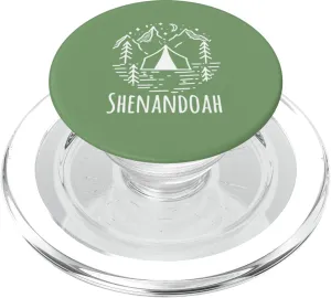 Shenandoah Virginia Camping Tent Rustic Mountains Wilderness PopSockets PopGrip for MagSafe