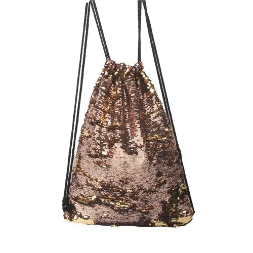 Shimmer Changeable Glitter Drawstring Bag