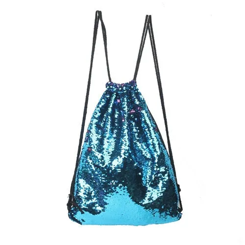 Shimmer Changeable Glitter Drawstring Bag