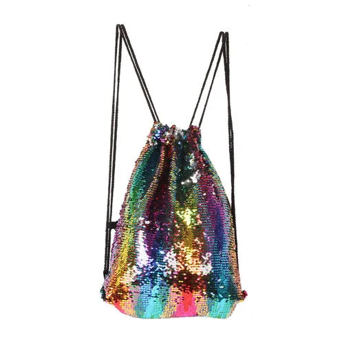 Shimmer Changeable Glitter Drawstring Bag