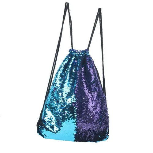 Shimmer Changeable Glitter Drawstring Bag