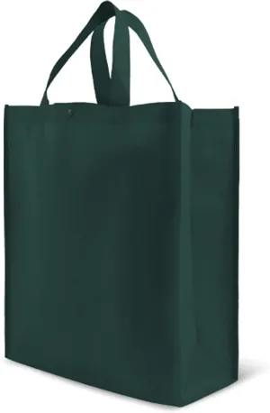 Simply Green Solutions - Reusable Grocery Bags, Durable Large Tote Bags, Shopping Bags for Groceries, Utility Tote, Reusable Gift Bags With Handles, 14 x 16.5 x 6, Pack of 10, Hunter Green