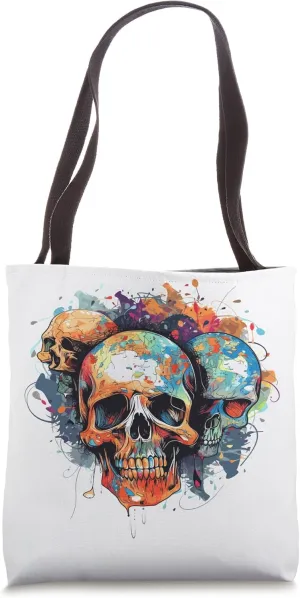 Skull Rave Edm Dubstep Trance Jam Festival Tote Bag