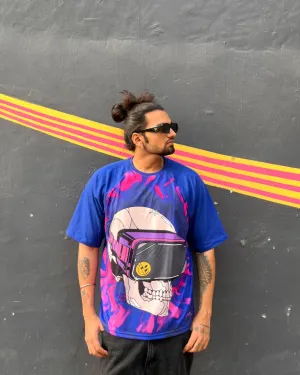 Skull VR Oversized Raglan T-shirt
