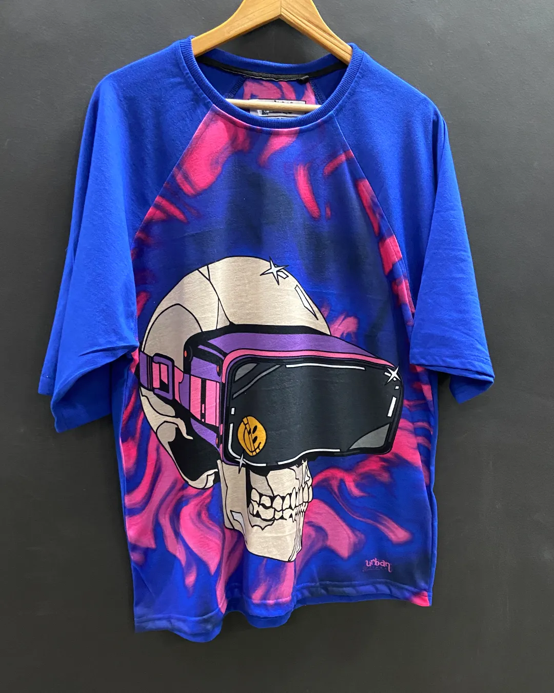Skull VR Oversized Raglan T-shirt