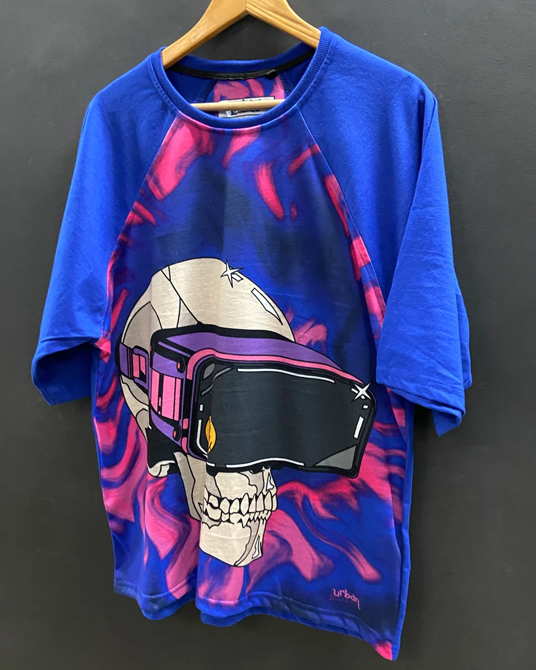 Skull VR Oversized Raglan T-shirt