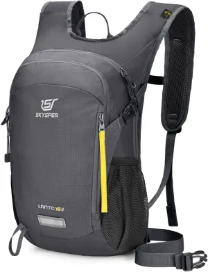 SKYSPER Small Hiking Backpack 15L Lightweight Travel Daypack for Camping Travelling Breathable Walking Daybag for Women Men