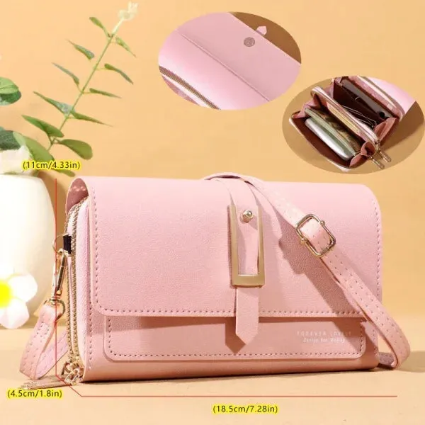 Small Crossbody Shoulder Bag – Women's Wallet & Cellphone Purse