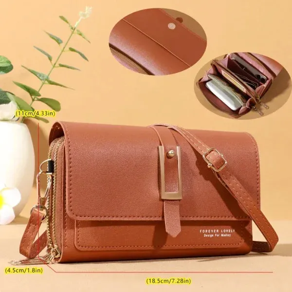 Small Crossbody Shoulder Bag – Women's Wallet & Cellphone Purse