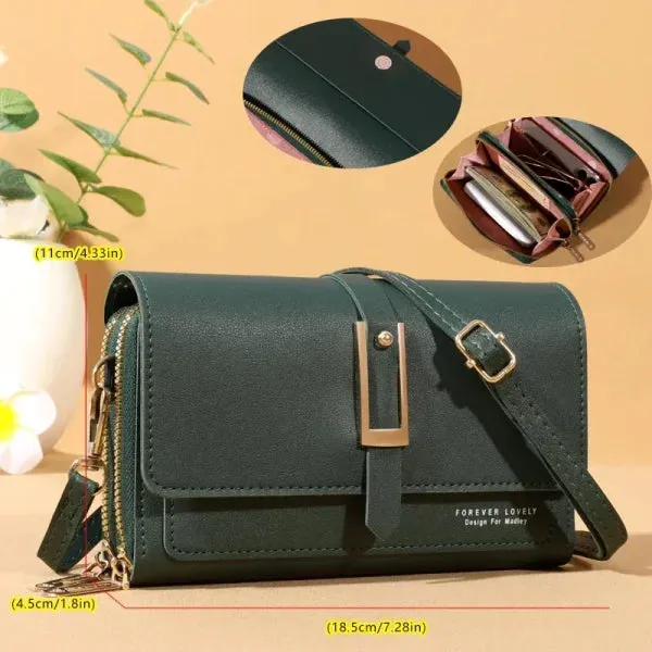 Small Crossbody Shoulder Bag – Women's Wallet & Cellphone Purse