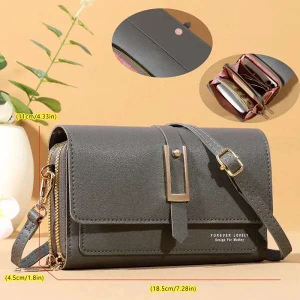 Small Crossbody Shoulder Bag – Women's Wallet & Cellphone Purse