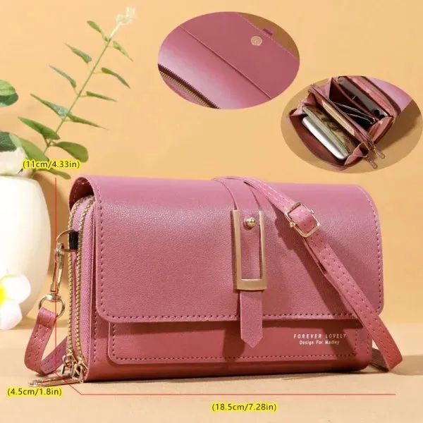 Small Crossbody Shoulder Bag – Women's Wallet & Cellphone Purse