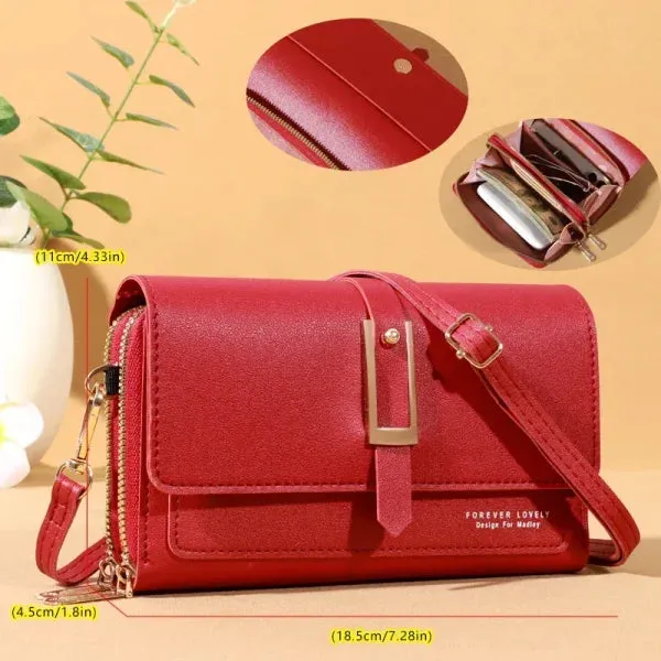 Small Crossbody Shoulder Bag – Women's Wallet & Cellphone Purse