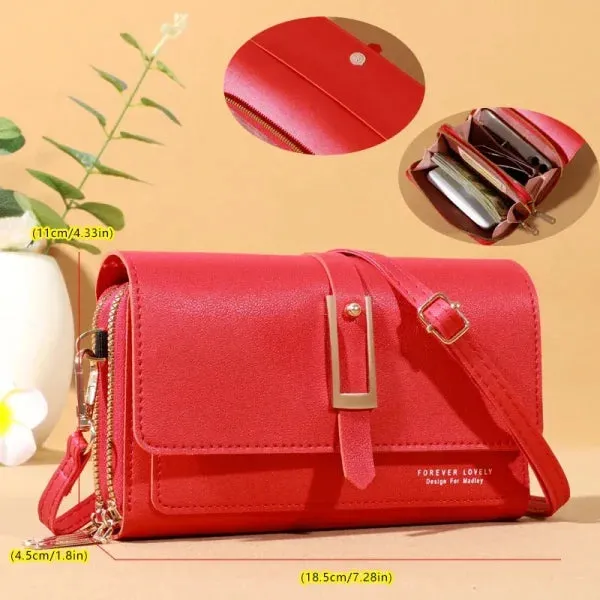Small Crossbody Shoulder Bag – Women's Wallet & Cellphone Purse