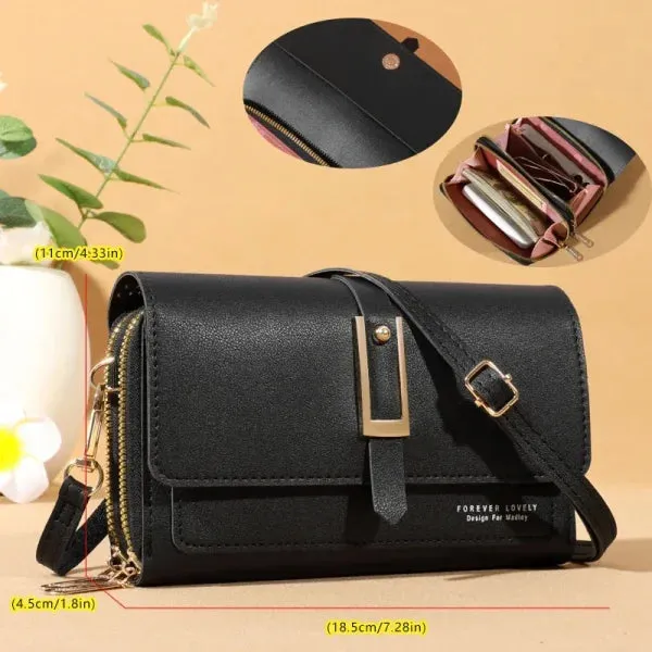 Small Crossbody Shoulder Bag – Women's Wallet & Cellphone Purse