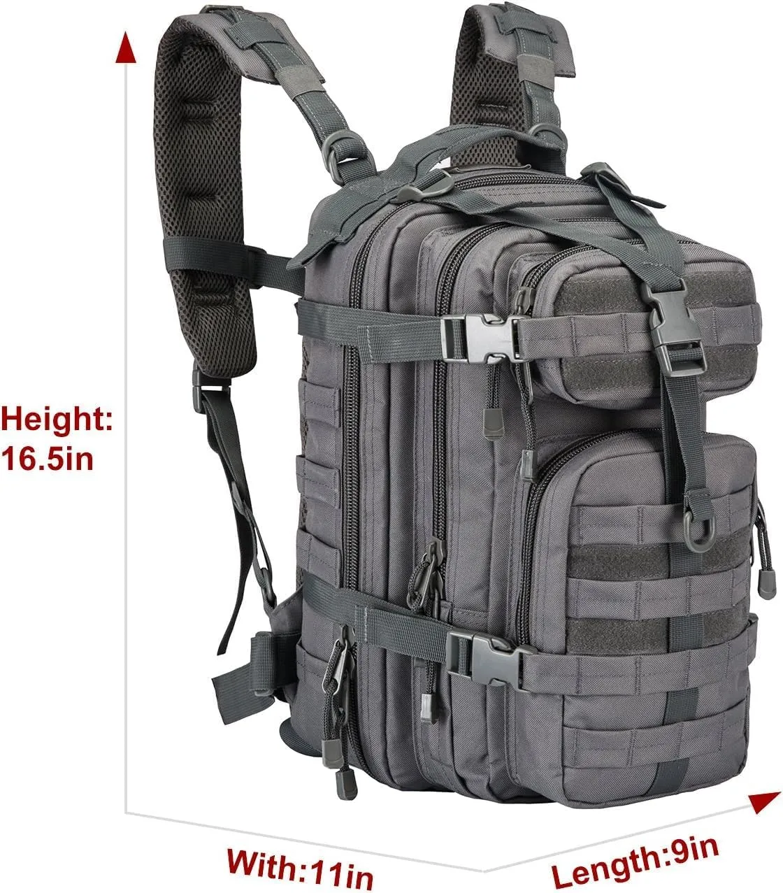 Small Military Tactical Backpack Army Assault Rucksack GYM Hiking Bug Out Bag
