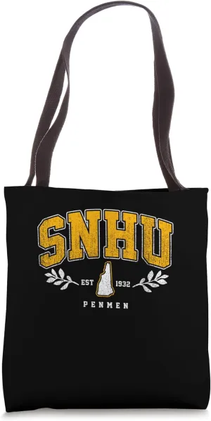 SNHU Arch Retro College University Athletic Sports Tee Tote Bag