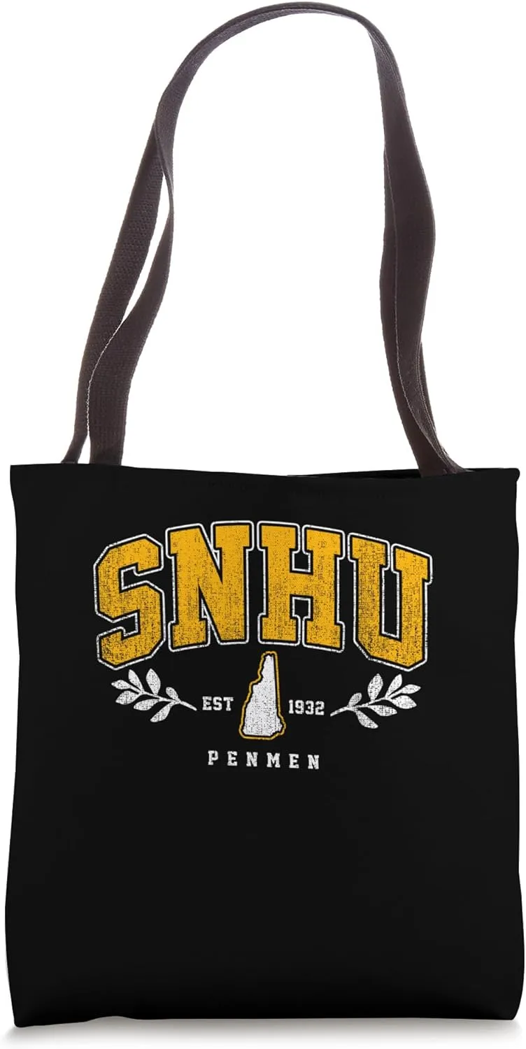 SNHU Arch Retro College University Athletic Sports Tee Tote Bag