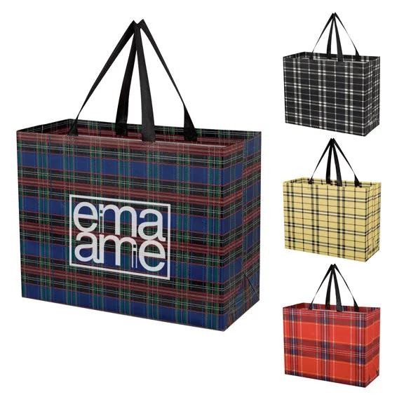 Soho Tartan Laminated Non Woven Shopper Bag