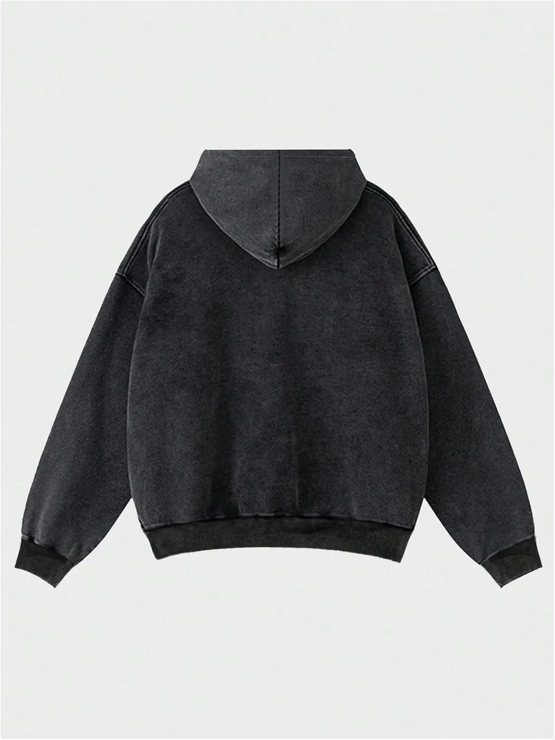 SOLY HUX Men's Graphic Hoodies Oversized Drop Shoulder Long Sleeve Streetwear Vintage Pullover Sweatshirt