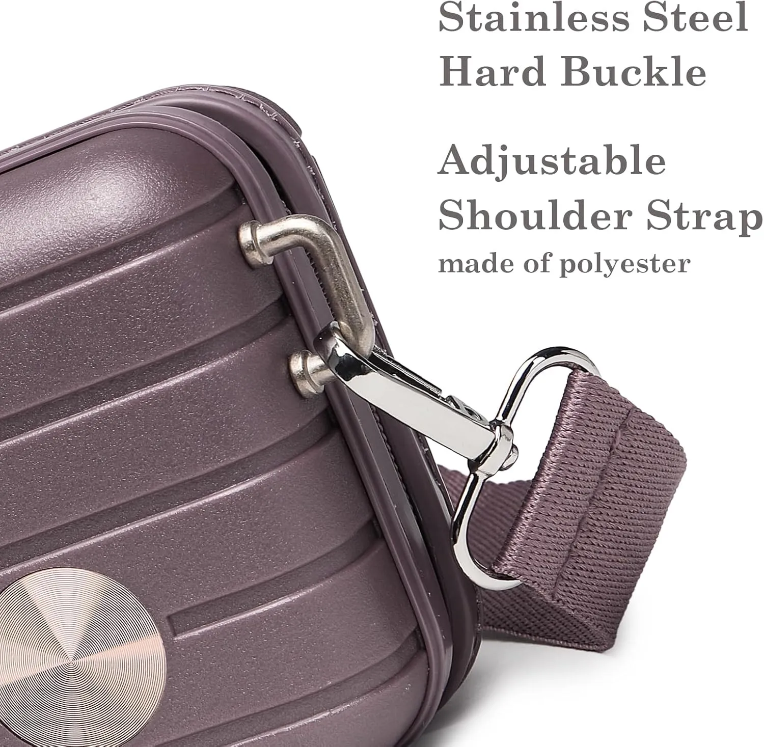 Somago Hard Shell Small Festival Handbag with Adjustable Strap, Crossbody Cell Phone Purse, 6 Inch Cosmetic Bag