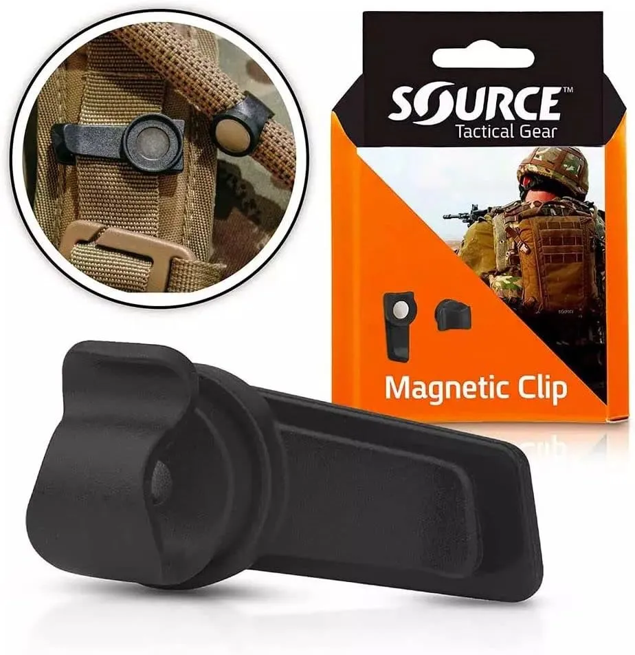 Source Tactical Gear Universal Magnetic Tube Holder Clip (Black)