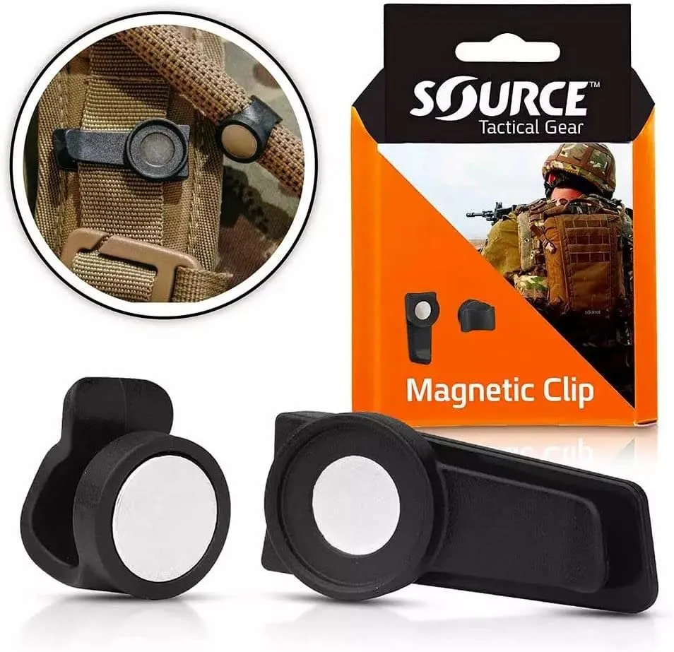 Source Tactical Gear Universal Magnetic Tube Holder Clip (Black)