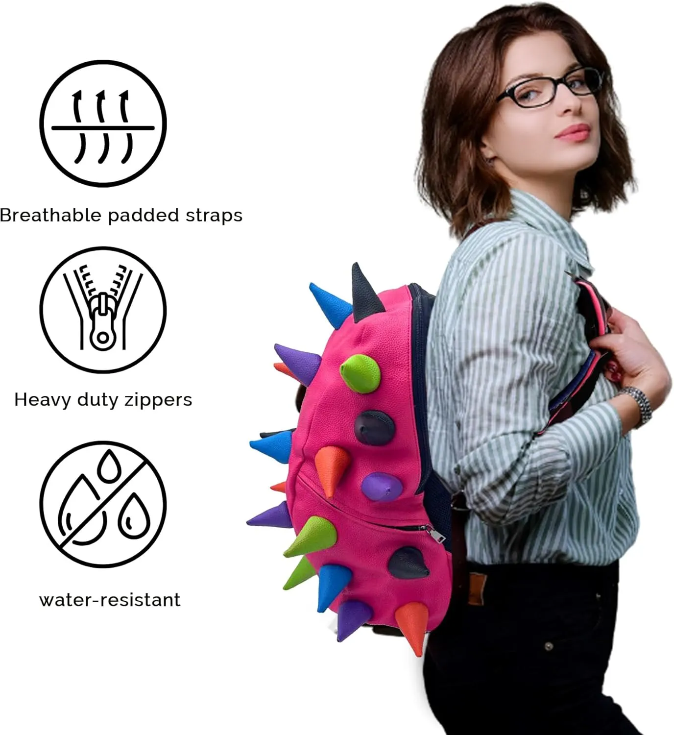 Spike Streamers Premium 15" Laptop Backpack for Men & Women, Durable Lightweight Stylish Carry On Unisex Casual Travel Commuter Bag