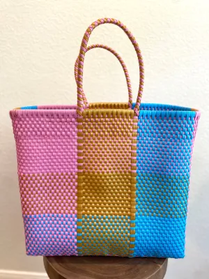 Squares Woven Tote