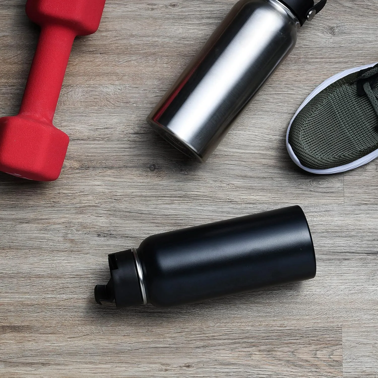 Stainless Steel Insulated Water Bottle and Travel Mug for Hot and Cold Beverages, Wide Mouth, Double Wall Insulated Hydration Sports Water Bottle for Hiking, Biking, Outdoor, 40 OZ BPA Free