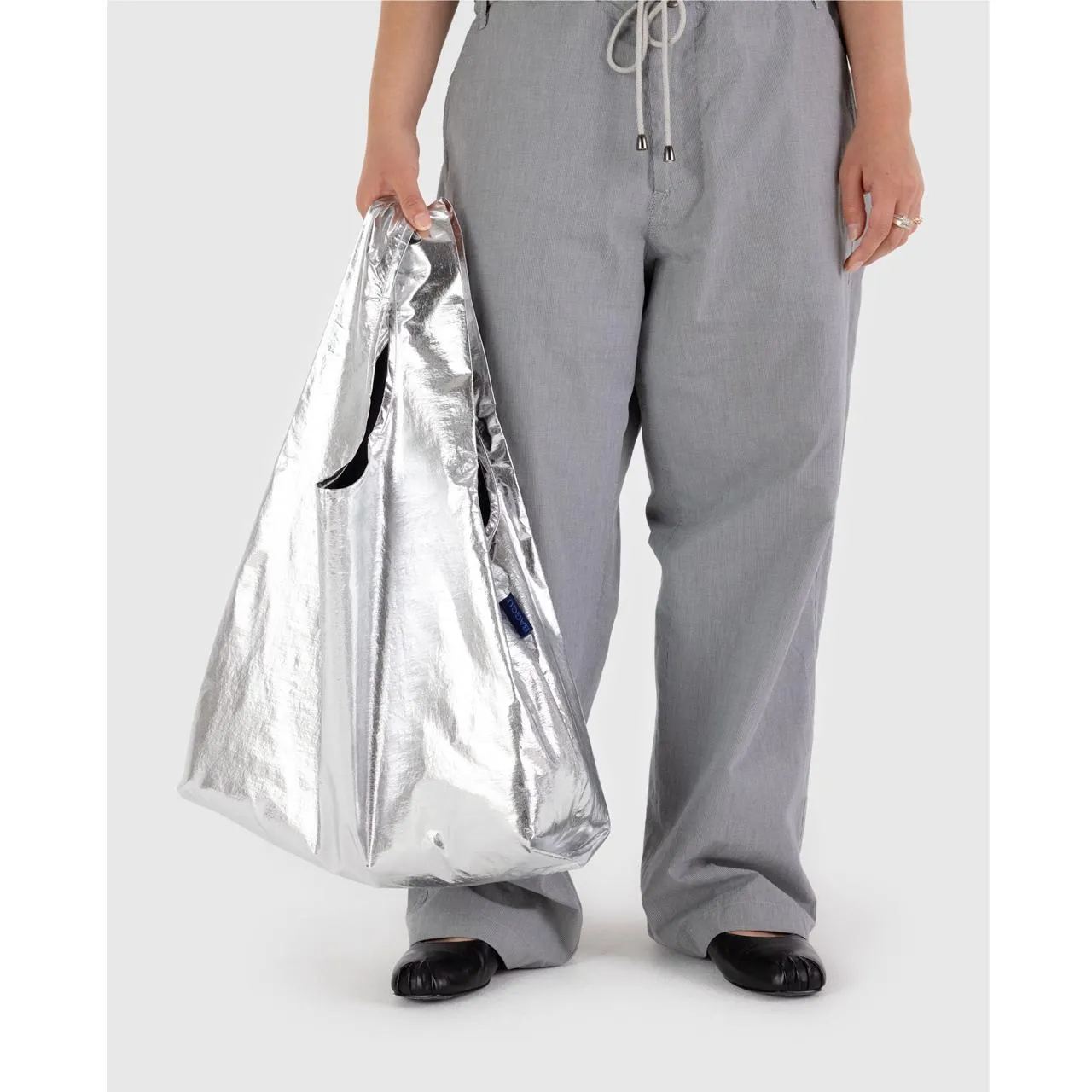 Standard Reusable Tote: Metallic Silver