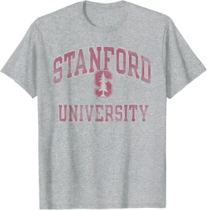 Stanford Cardinal Vintage Worn Gray Officially Licensed T-Shirt