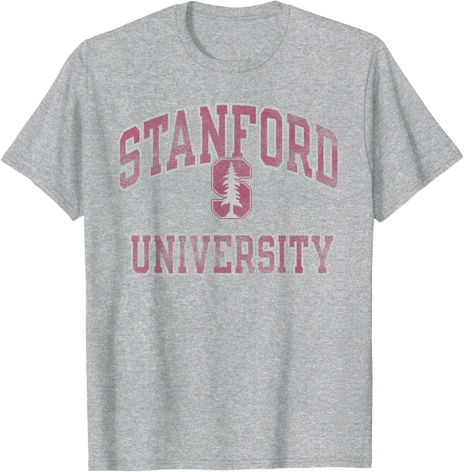 Stanford Cardinal Vintage Worn Gray Officially Licensed T-Shirt