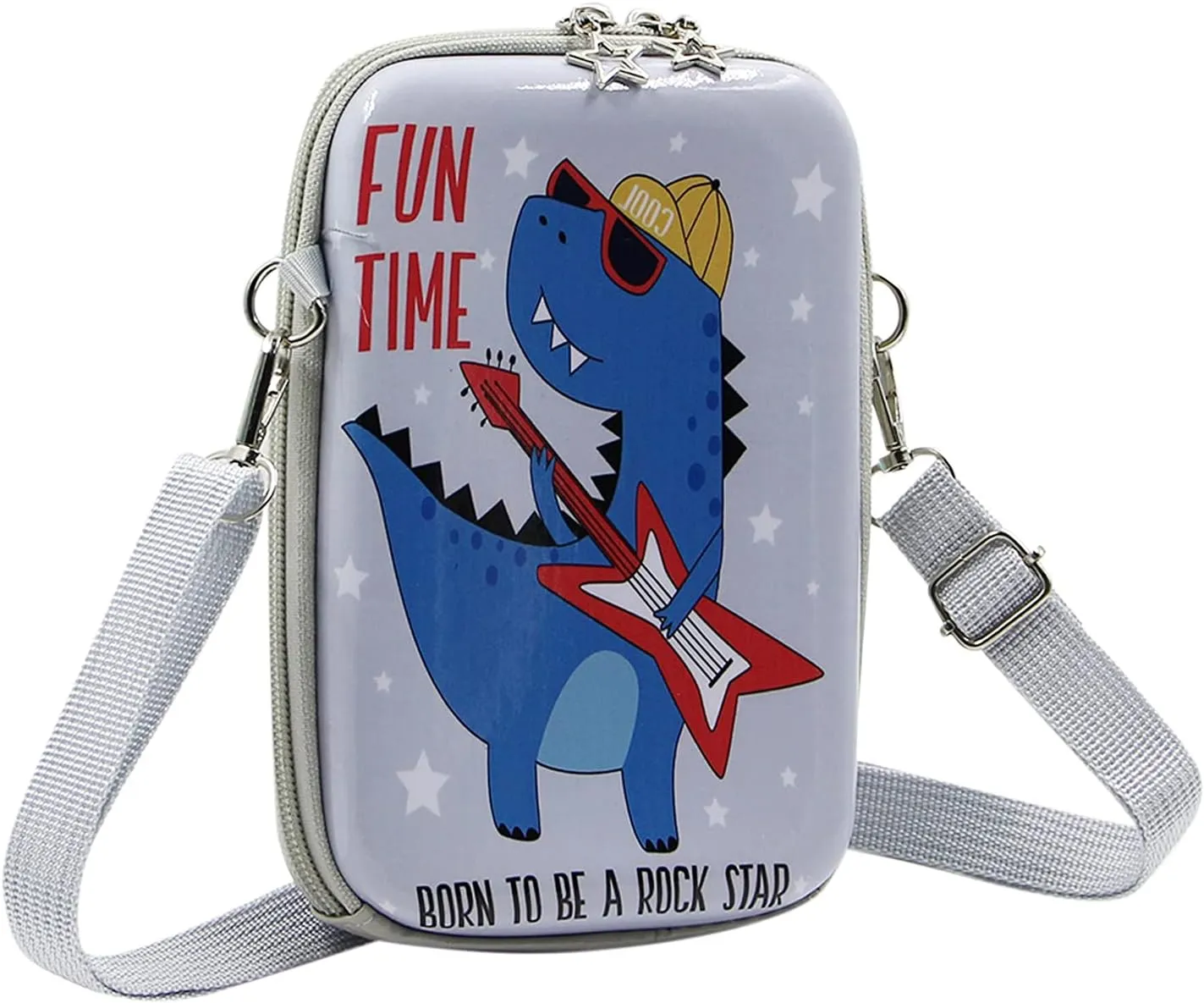 Suillty Kids Cute Dinosaur Small Crossbody Purse Shoulder Bag Waterproof Cell Phone Wallet Pouch for Boys Girls