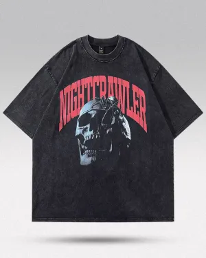 T-shirt oversized y2k "Nightcrawler"