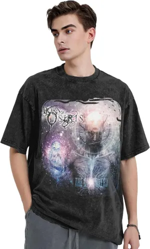 T Shirts for Men Oversized Loose Fit Tshirt Heavy Cotton Washed Vintage Tee Unisex