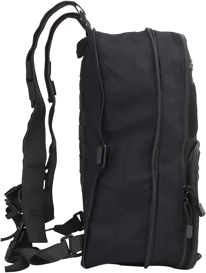 Tactical MOLLE Flatpack D3 Backpack Expansible Hydration Carrier Softback for Chest Rig Airsoft Vest