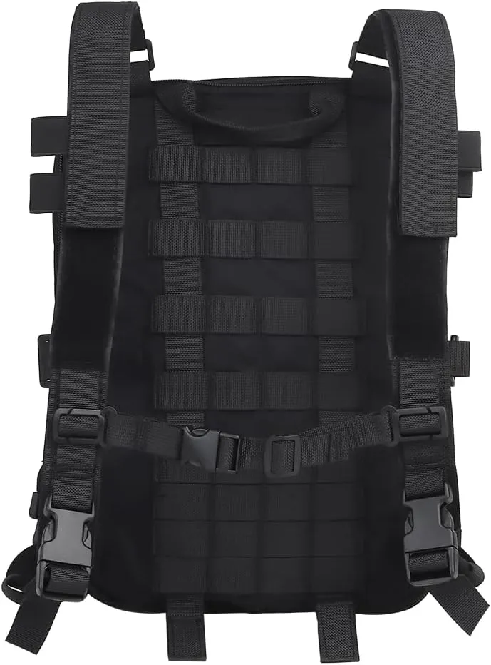 Tactical MOLLE Flatpack D3 Backpack Expansible Hydration Carrier Softback for Chest Rig Airsoft Vest