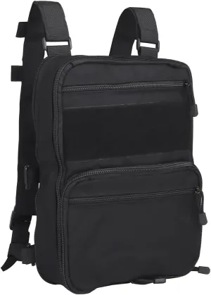 Tactical MOLLE Flatpack D3 Backpack Expansible Hydration Carrier Softback for Chest Rig Airsoft Vest