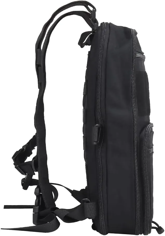 Tactical MOLLE Flatpack D3 Backpack Expansible Hydration Carrier Softback for Chest Rig Airsoft Vest