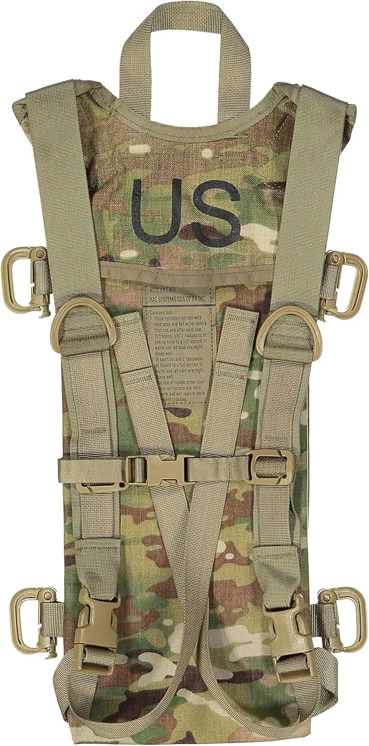 Tactical MOLLE Hydration Pack, Holds 3 Liter Bladder (Sold Separately), Great for Hiking, Cycling, Camping, Running, Hunting