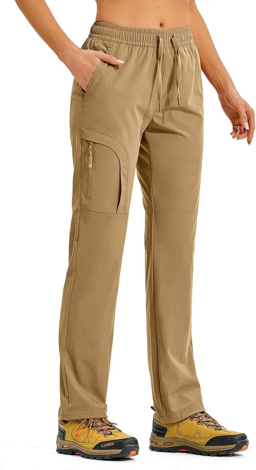 TBMPOY Women's Hiking Pants Water Resistant Lightweight Quick Dry Cargo Travel Fishing Work Camping Pant with 4 Pockets
