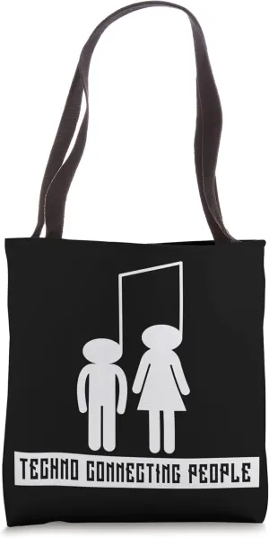 Techno Music Rave EDM Electro Raver Trance Deejay Festival Tote Bag