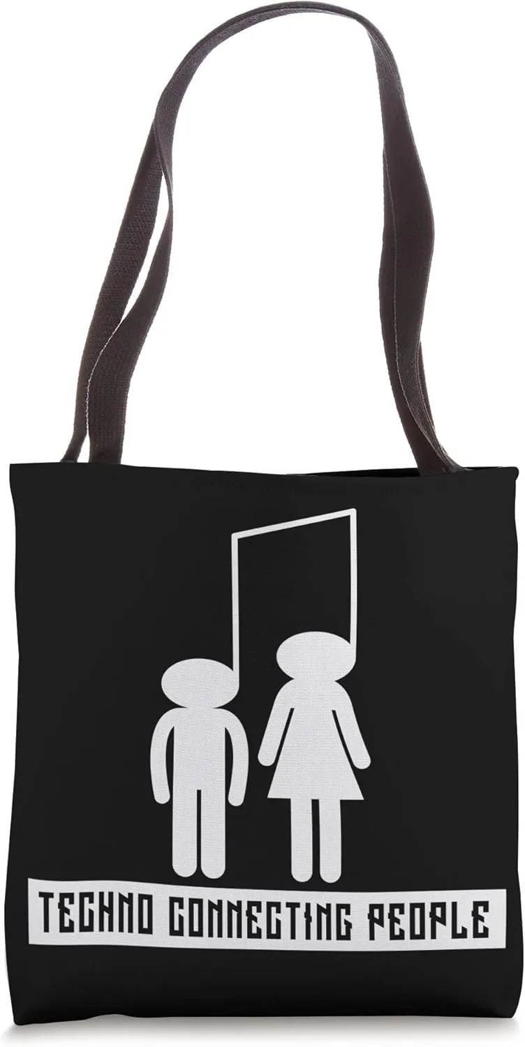 Techno Music Rave EDM Electro Raver Trance Deejay Festival Tote Bag