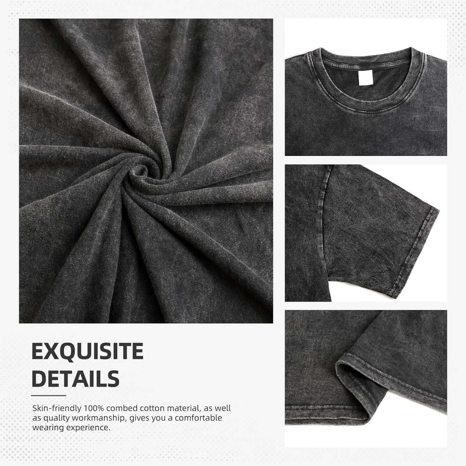 Teen Streetwear Oversized Retro T Shirt Short-Sleeve Unisex Teens Cotton Shirt