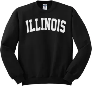 TeesAndTankYou Illinois College Style Sweatshirt Unisex