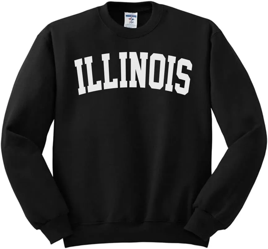 TeesAndTankYou Illinois College Style Sweatshirt Unisex