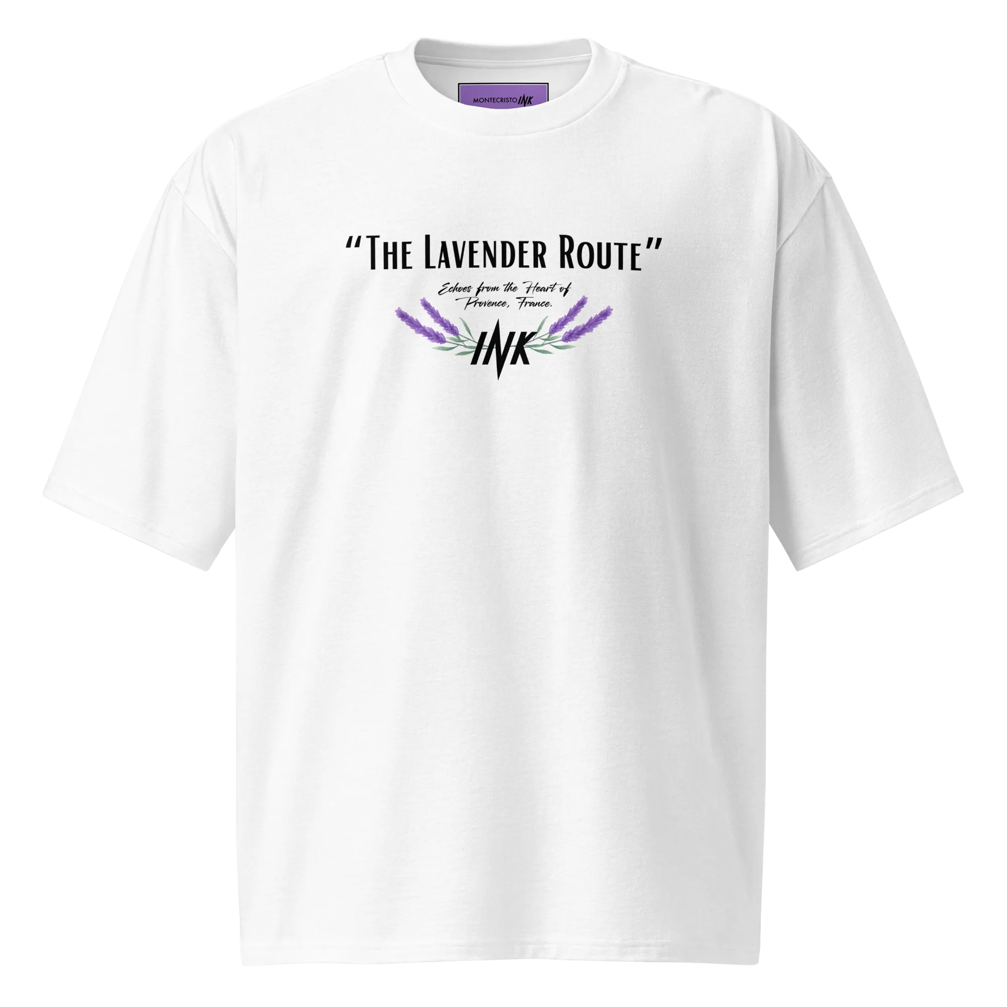 The Lavender Route Oversized Heavy-Cotton Tee
