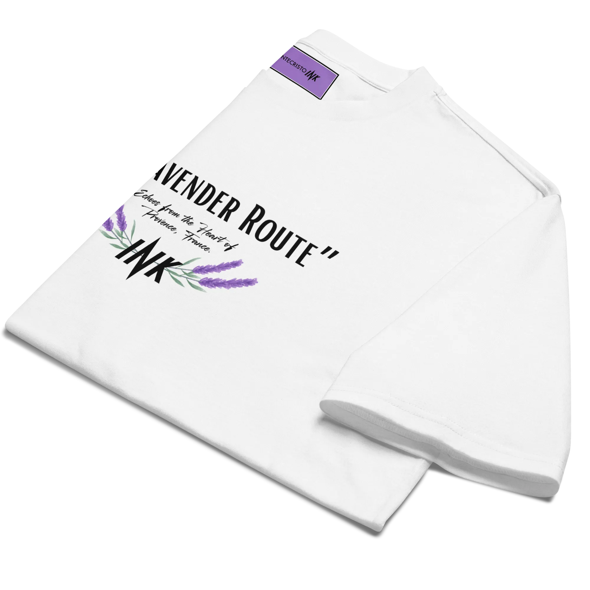 The Lavender Route Oversized Heavy-Cotton Tee