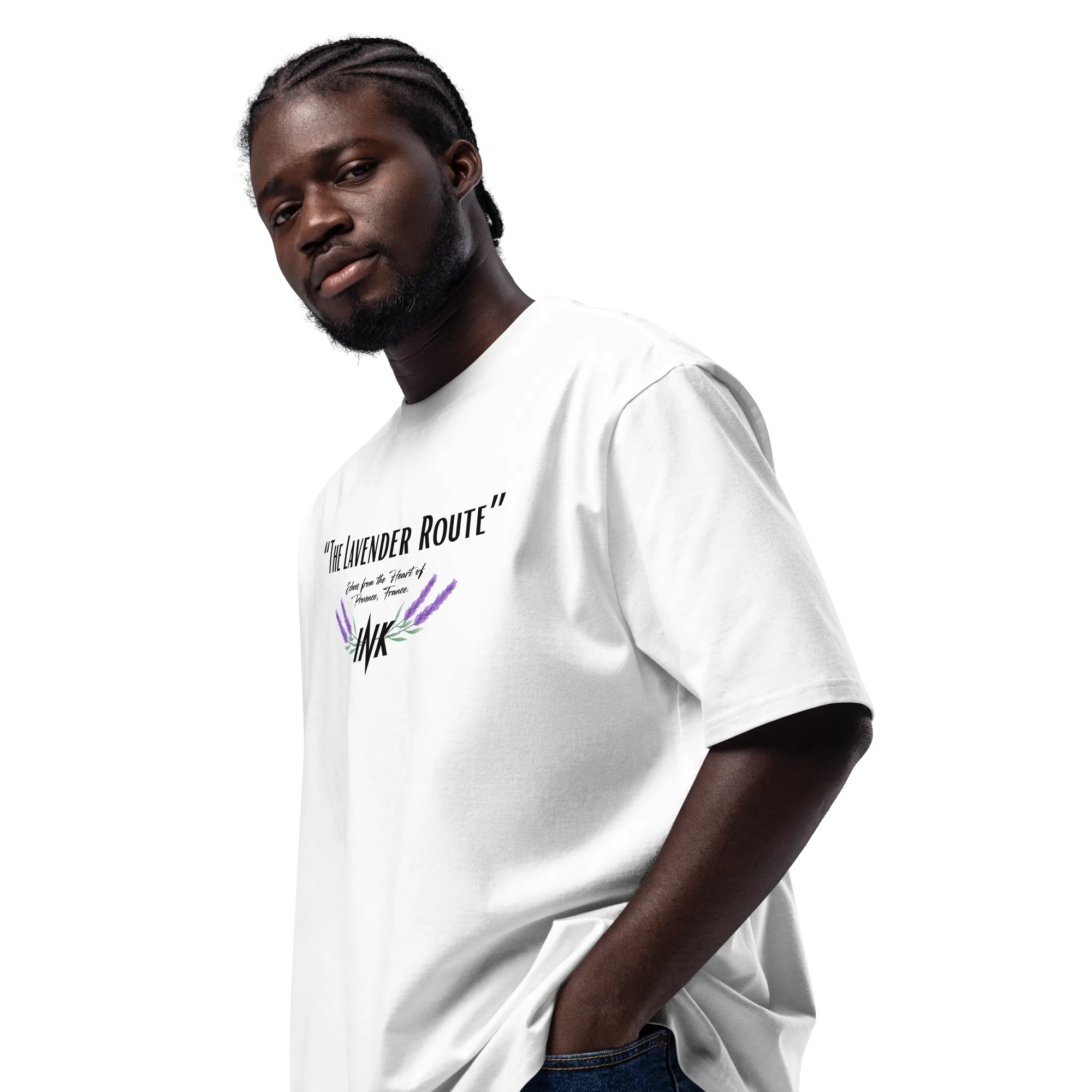 The Lavender Route Oversized Heavy-Cotton Tee